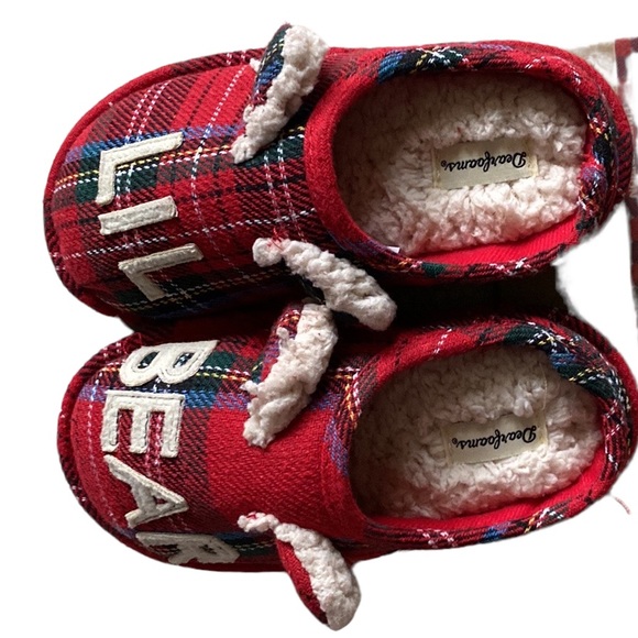 NEW Dearfoams kids “lil bear” slippers. Unisex - Picture 6 of 10